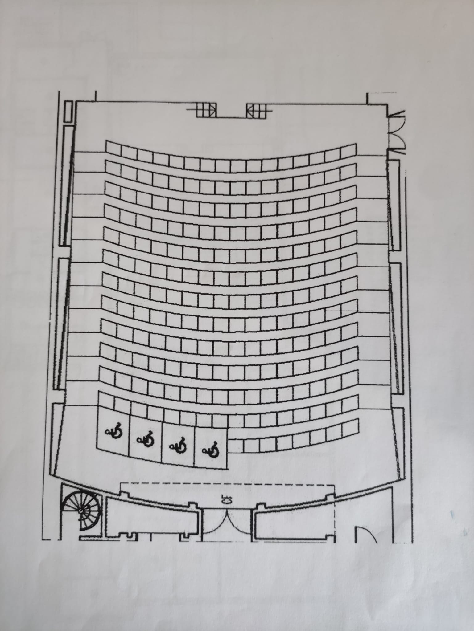 Planta do auditório